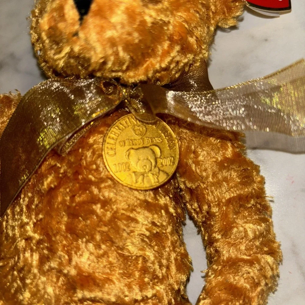 TY Beanie Baby - TEDDY the Bear (100th‎ Anniversary Teddy) (8.5 inch) - MWMTs